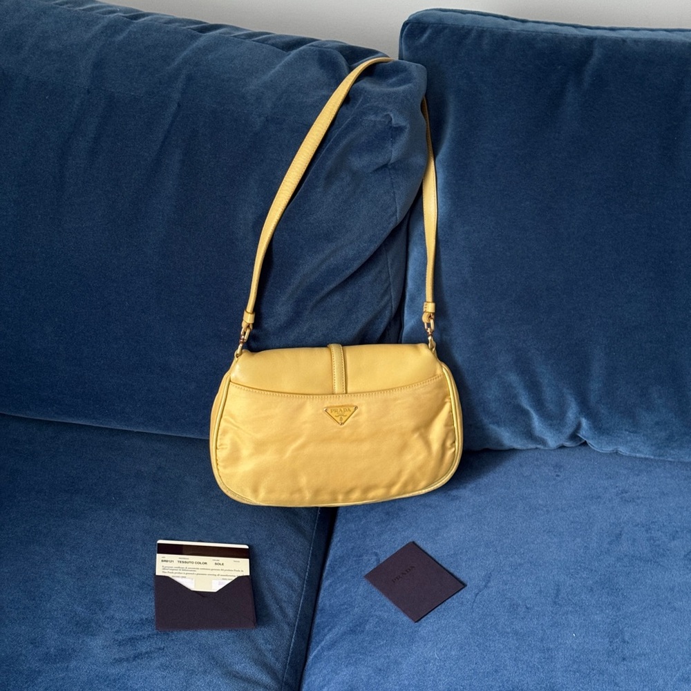 ❌NOT FOR SALE ❌ Prada‎ Yellow Nylon Shoulder bag